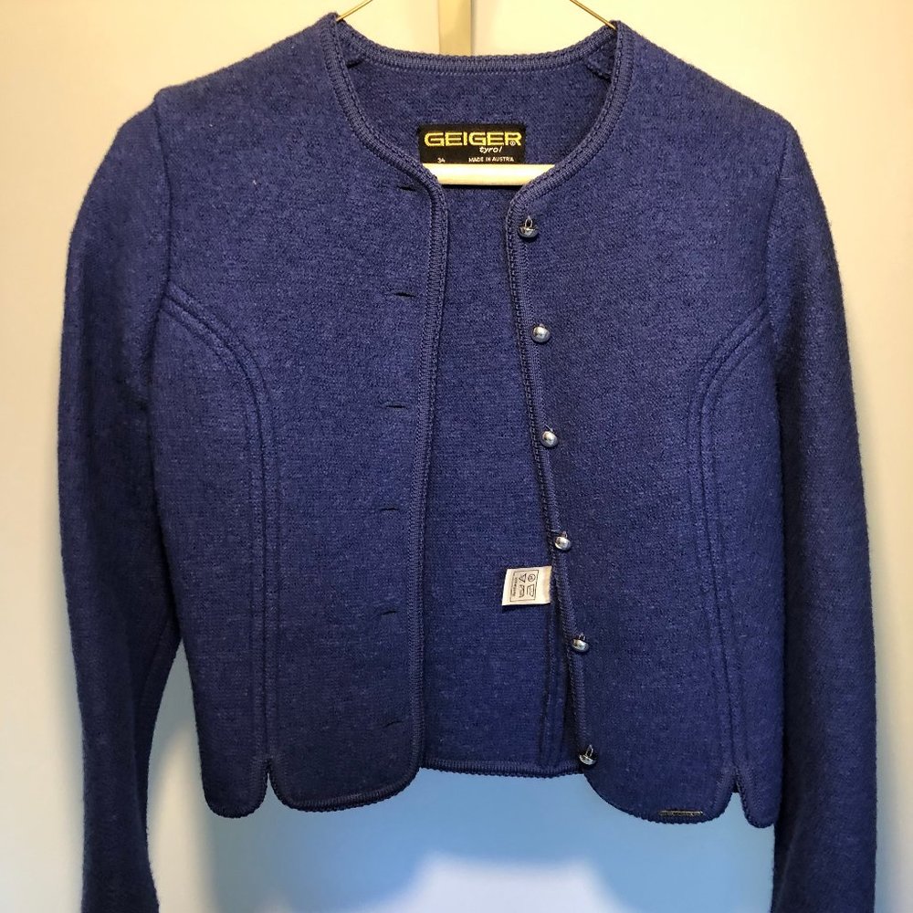VIntage GEIGER jacket, blue
